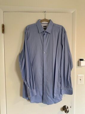 Joseph Abboud Men's Pale Blue Classic Dress Shirt